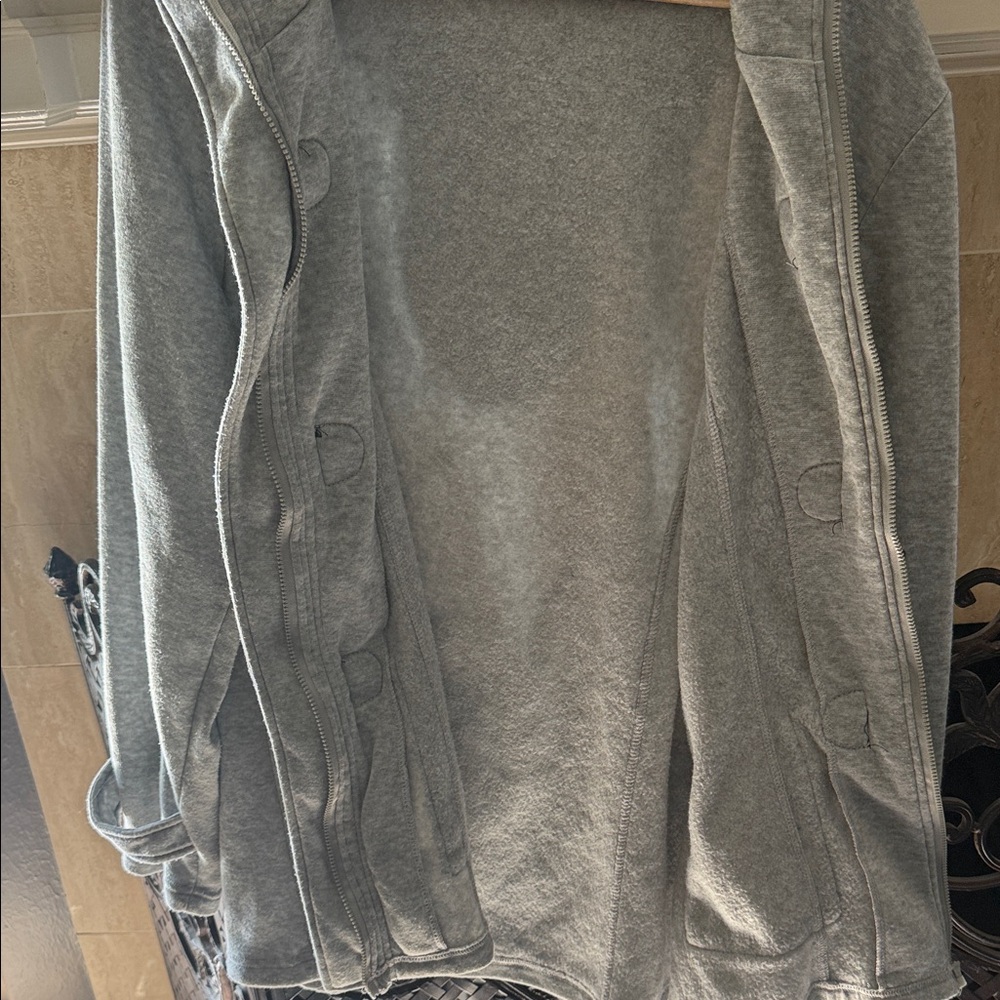 Women's Gray lightweight Toggle Coat - image 5